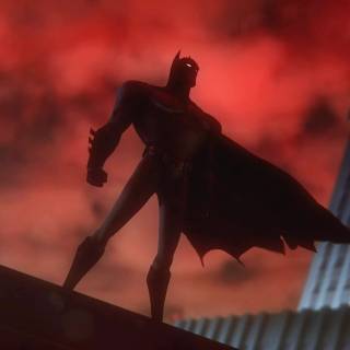 Batman 4k red wallpaper