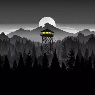 Firewatch tower 4k wallpaper