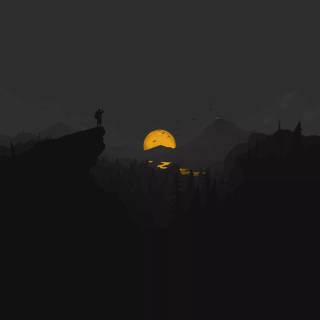 Firewatch tower 4k wallpaper