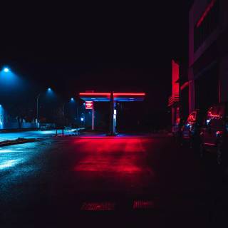 Neon 4k city wallpaper