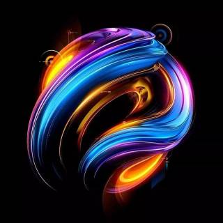 Black neon mobile wallpaper