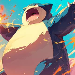4k Snorlax wallpaper