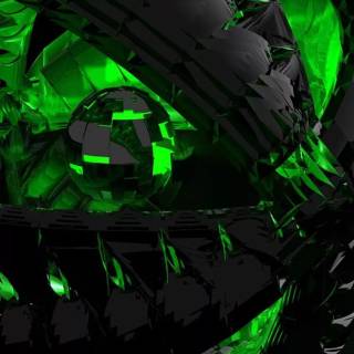 Green and black iPhone wallpaper