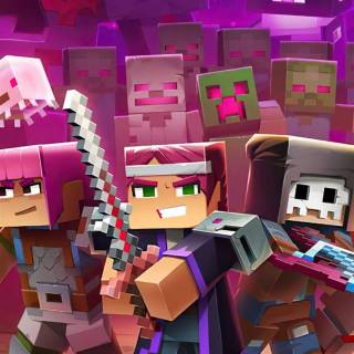 Minecraft Dungeons iPhone wallpaper