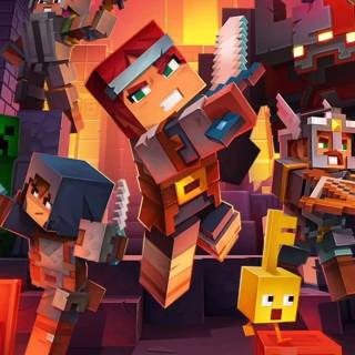 Minecraft Dungeons iPhone wallpaper