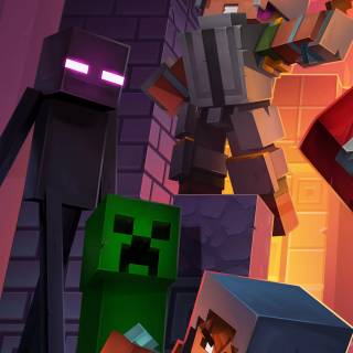 Minecraft Dungeons iPhone wallpaper