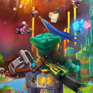 Minecraft Dungeons iPhone wallpaper