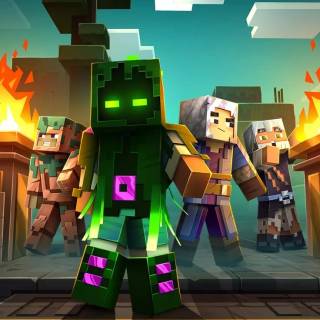 Minecraft Dungeons iPhone wallpaper