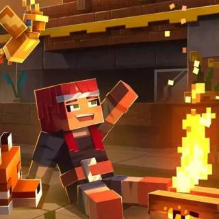 Minecraft Dungeons iPhone wallpaper