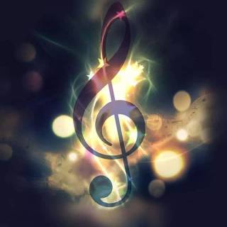 Music notes iPhone wallpaper