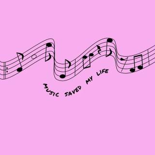 Music notes iPhone wallpaper