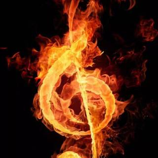 Music notes iPhone wallpaper