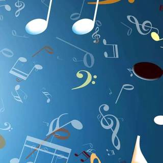 Music notes iPhone wallpaper
