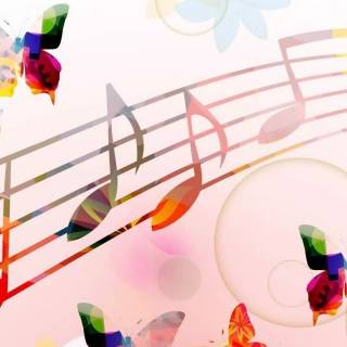 Music notes iPhone wallpaper