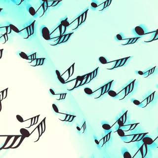 Music notes iPhone wallpaper