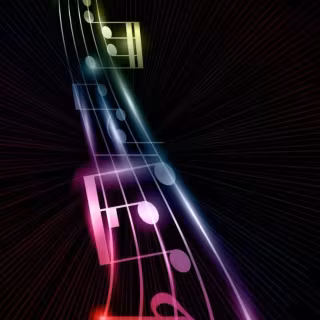 Music notes iPhone wallpaper