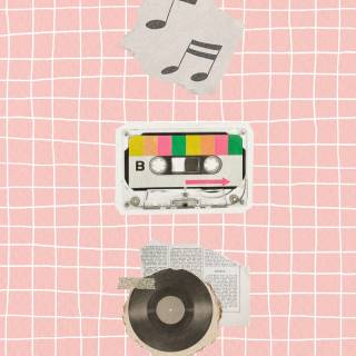 Music notes iPhone wallpaper