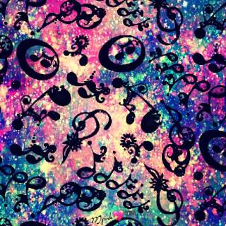 Music notes iPhone wallpaper