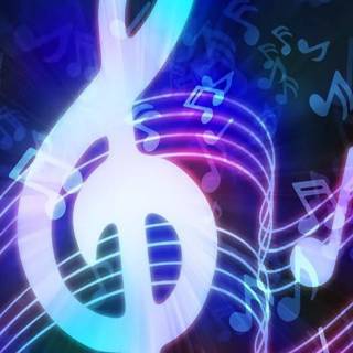 Music notes iPhone wallpaper