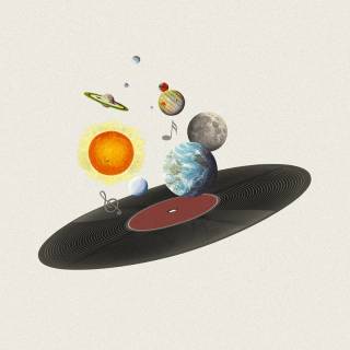 Music notes iPhone wallpaper