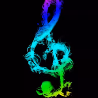 Music notes iPhone wallpaper