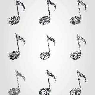 Music notes iPhone wallpaper