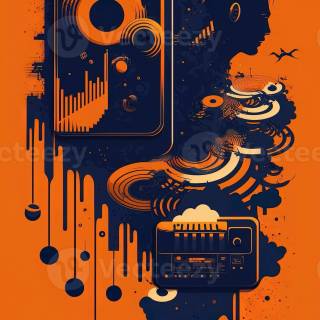 Music notes iPhone wallpaper