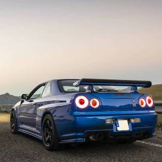 Nissan Skyline GTR R34 phone wallpaper