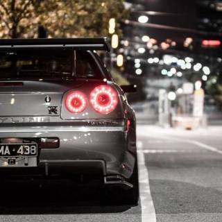 Nissan Skyline GTR R34 phone wallpaper