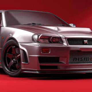 Nissan Skyline GTR R34 phone wallpaper