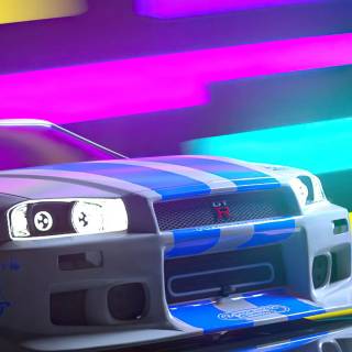 Nissan Skyline GTR R34 phone wallpaper