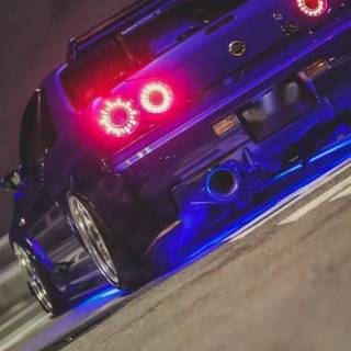 Nissan Skyline GTR R34 phone wallpaper