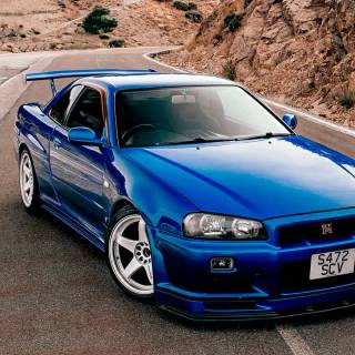 Nissan Skyline GTR R34 phone wallpaper
