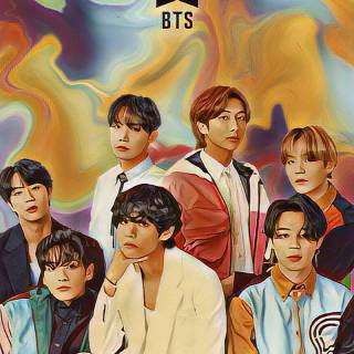 BTS anime phone wallpaper