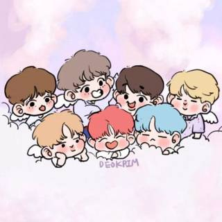 BTS anime phone wallpaper