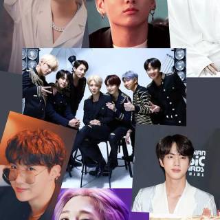 BTS anime phone wallpaper