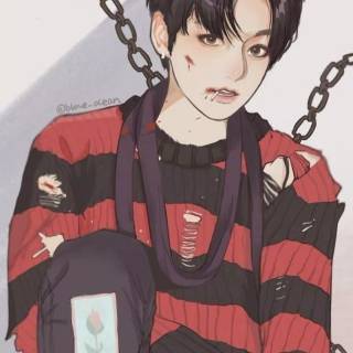 BTS anime phone wallpaper