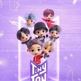 BTS anime phone wallpaper