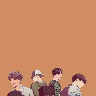 BTS anime phone wallpaper