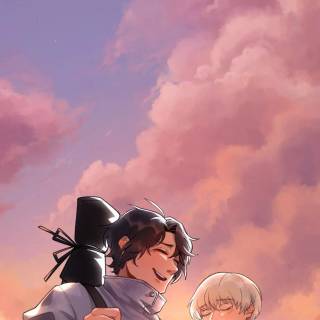 BTS anime phone wallpaper