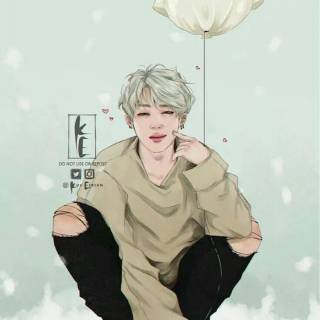 BTS anime phone wallpaper