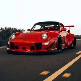 Retro car iPhone wallpaper