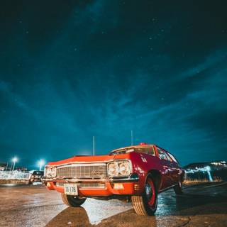 Retro car iPhone wallpaper