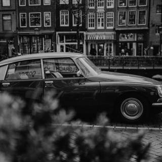 Old car iPhone wallpaper