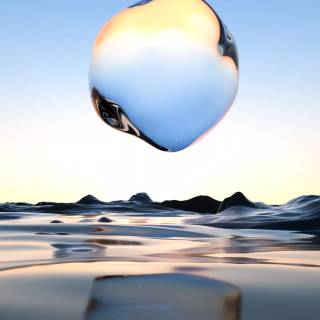 Water on glass wallpaper