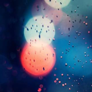 Water on glass wallpaper