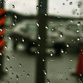 Water on glass wallpaper