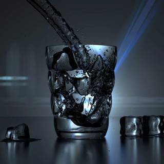 Water on glass wallpaper