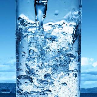 Water on glass wallpaper