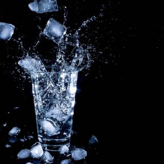 Water on glass wallpaper